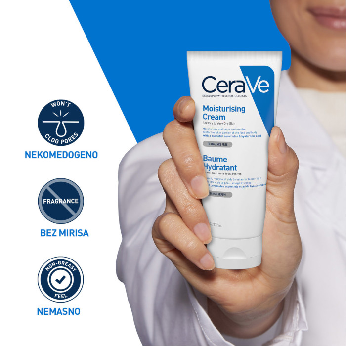 CeraVe hidratantna krema za suhu do vrlo suhu kožu 177 ml - Slika 2