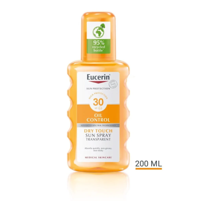 Eucerin Oil Control Transparent sprej za zaštitu od sunca SPF 30