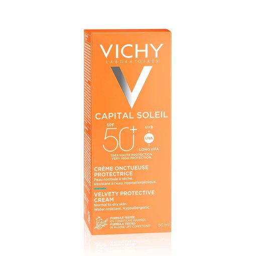 VICHY CAPITAL SOLEIL Baršunasta krema za ljepši izgled kože, normalna do suha osjetljiva koža SPF50+ - Image 2