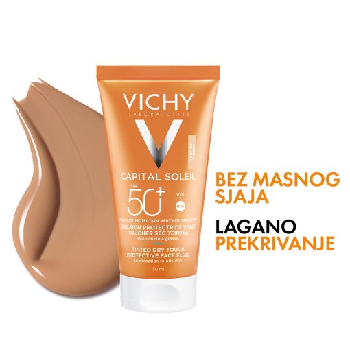 VICHY CAPITAL SOLEIL BB DRY TOUCH tonirani fluid SPF50, 50ml - Image 4