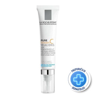 La Roche-Posay REDERMIC PURE VITAMIN C Intenzivna krema protiv bora za osjetljivu kožu oko očiju