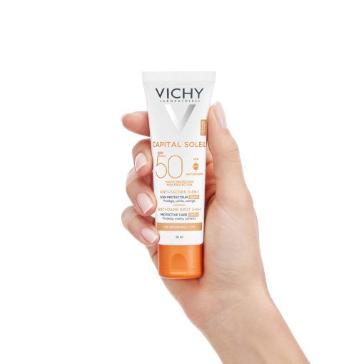 VICHY CAPITAL SOLEIL Obojena zaštitna krema protiv tamnih mrlja 3-u-1 SPF50+ - Slika 5