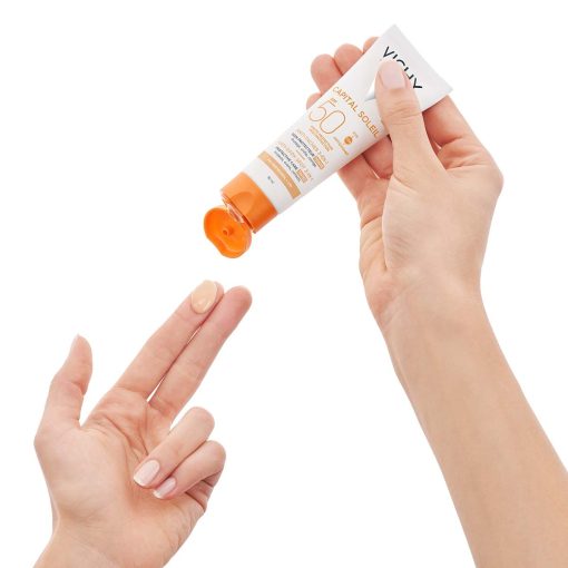 VICHY CAPITAL SOLEIL Obojena zaštitna krema protiv tamnih mrlja 3-u-1 SPF50+ - Slika 2