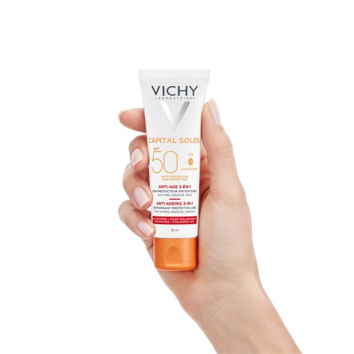 VICHY CAPITAL SOLEIL Krema za zaštitu od sunca s anti-age efektom 3-u-1 SPF50 - Slika 6
