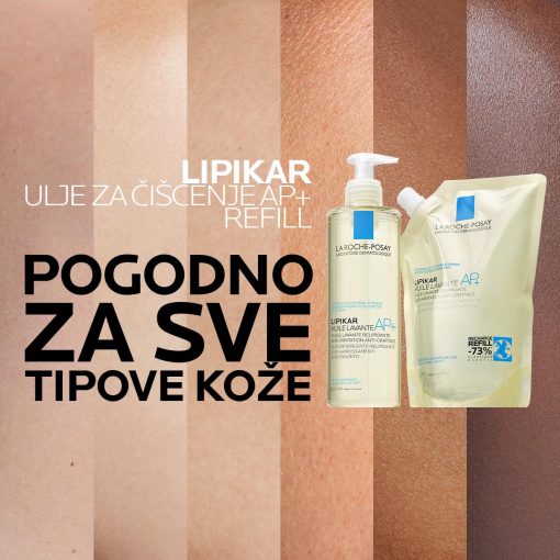 La Roche-Posay LIPIKAR HUILE LAVANTE AP+ Ulje za kupanje protiv nadraženosti i svrbeža, pogodno za bebe, djecu i odrasle REFILL - Image 6
