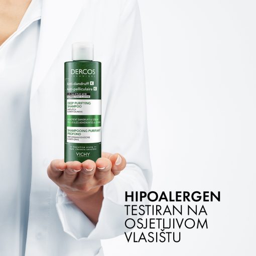 VICHY DERCOS ANTI-DANDRUFF K Piling šampon za dubinsko čišćenje protiv prianjajuće prhuti i sebuma - Image 6