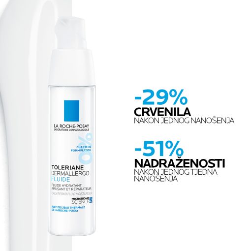 La Roche-Posay TOLERIANE DERMALLERGO Lagani hidratantni fluid za netolerantnu kožu sklonu alergijama - Image 6