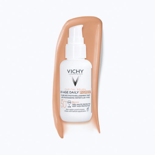 VICHY CAPITAL SOLEIL UV-Age daily tonirani vodeni fluid protiv znakova fotostarenja SPF50+, 40ml - Slika 6