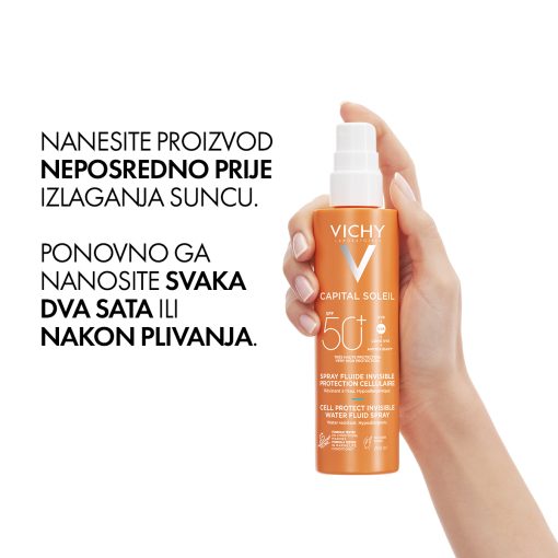 VICHY CAPITAL SOLEIL Vodeni fluid u spreju za zaštitu stanica kože SPF50+ - Slika 3