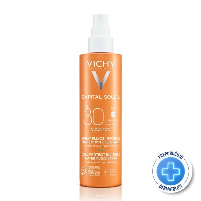 VICHY CAPITAL SOLEIL Vodeni fluid u spreju za zaštitu stanica kože SPF30