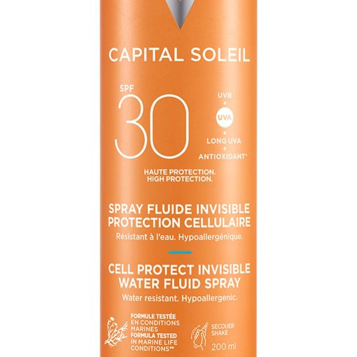 VICHY CAPITAL SOLEIL Vodeni fluid u spreju za zaštitu stanica kože SPF30 - Slika 4