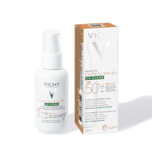 VICHY CAPITAL SOLEIL UV-CLEAR Fluid za zaštitu od sunca protiv nepravilnosti SPF50+, 40 ml - Image 3