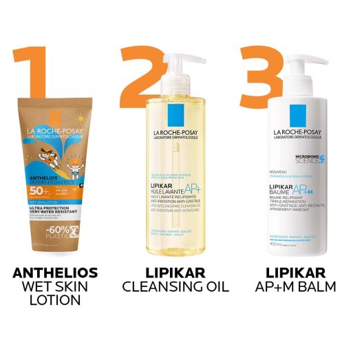 La Roche-Posay ANTHELIOS DP Wet Skin Losion za mokru ili suhu kožu za zaštitu od sunca za djecu SPF50+ - Slika 5