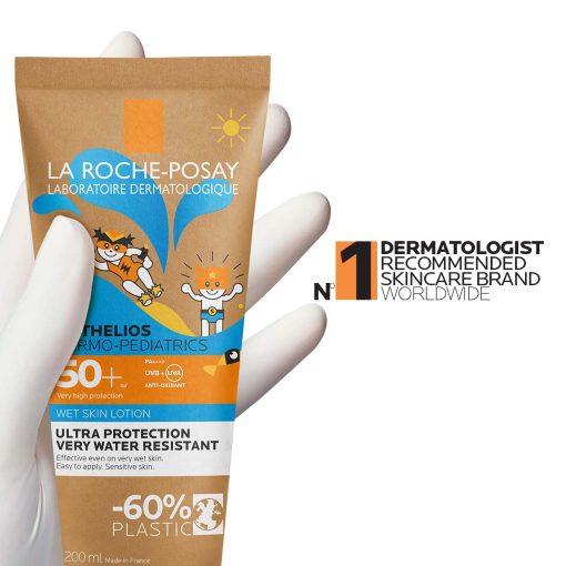 La Roche-Posay ANTHELIOS DP Wet Skin Losion za mokru ili suhu kožu za zaštitu od sunca za djecu SPF50+ - Slika 2