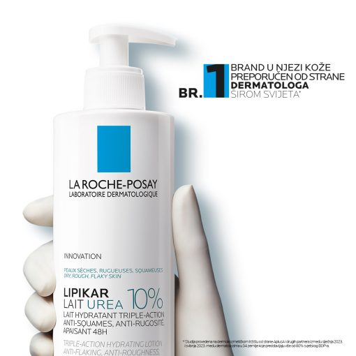 La Roche-Posay LIPIKAR LAIT UREA 10% Hidratacijski losion s trostrukim djelovanjem za vrlo suhu i hrapavu kožu - Slika 6