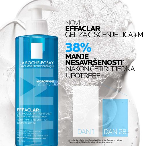 La Roche-Posay EFFACLAR Pjenušavi gel za čišćenje masne, osjetljive kože lica, eko punjenje - Image 5