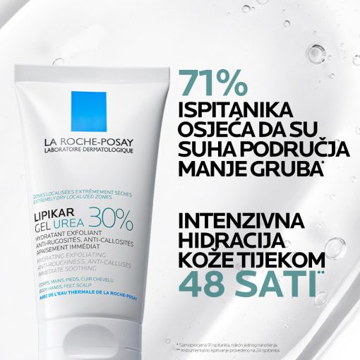 La Roche-Posay LIPIKAR gel s 30% ureje za ciljanu primjenu na suha i gruba područja kože - Image 5