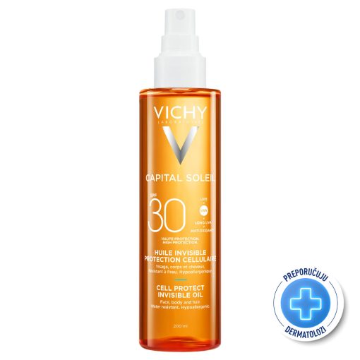VICHY CAPITAL SOLEIL Zaštitno ulje za lice, tijelo I vrhove kose SPF30