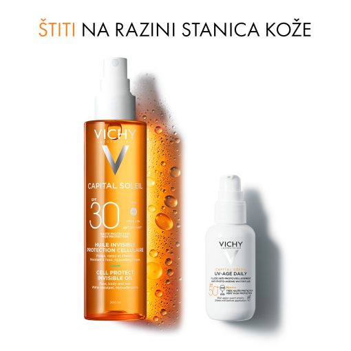 VICHY CAPITAL SOLEIL Zaštitno ulje za lice, tijelo I vrhove kose SPF30 - Slika 5