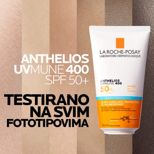 La Roche-Posay ANTHELIOS Hidratantno mlijeko za zaštitu od sunca za lice i tijelo SPF50+ - Slika 6