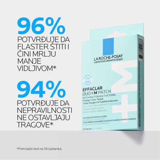 La Roche-Posay EFFACLAR DUO+M VIŠENAMJENSKI FLASTERI PROTIV NEPRAVILNOSTI - 22 FLASTERA - Slika 4