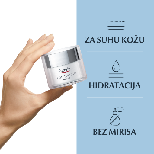 Eucerin AQUAporin ACTIVE krema za suhu kožu lica - Slika 3