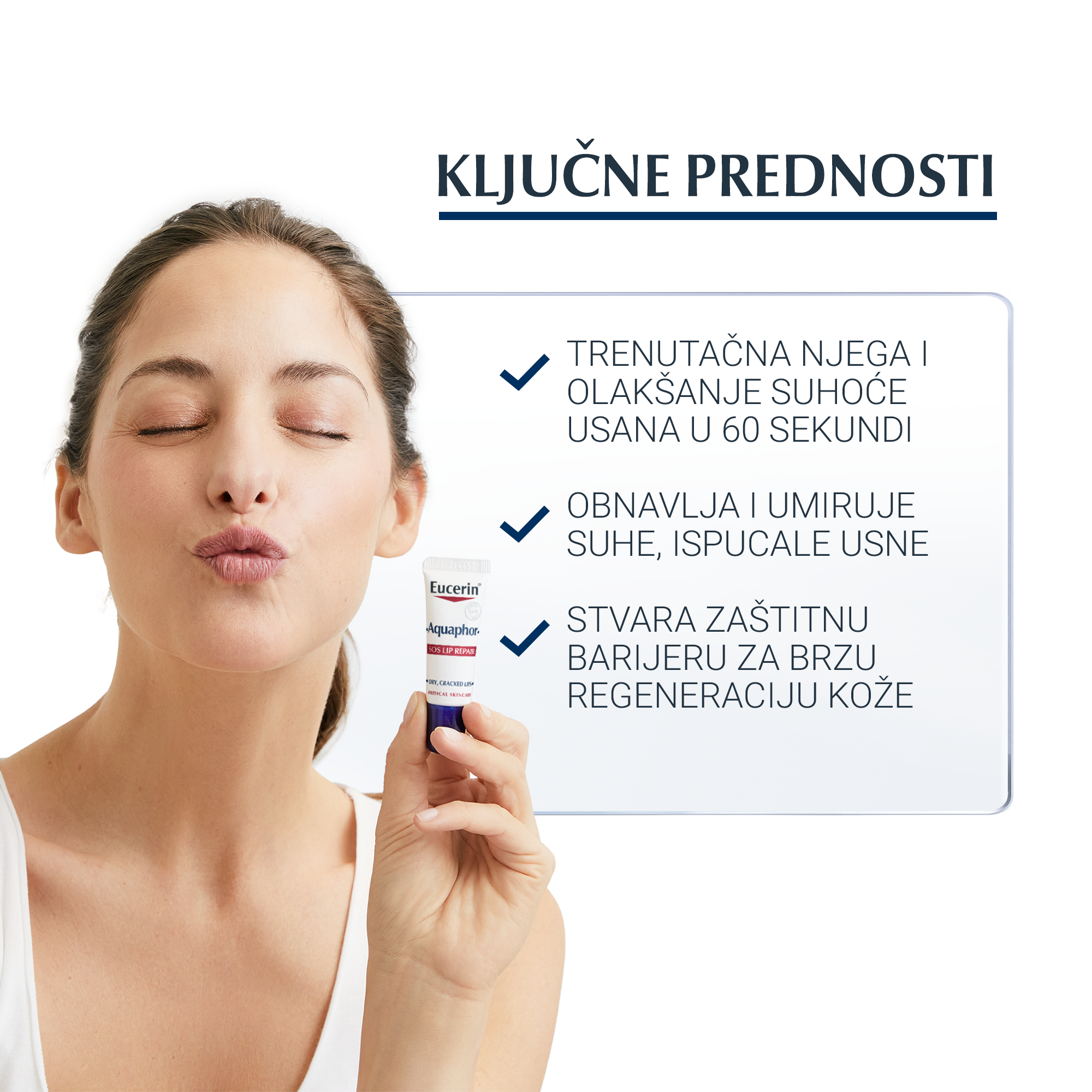 Eucerin Aquaphor SOS balzam za usne - Slika 2