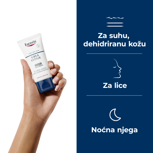 Eucerin UreaRepair Rich, bogata krema za lice s 5% ureje i ceramidima - Slika 3