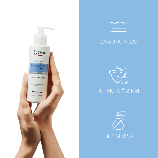 Eucerin DermatoCLEAN [HYALURON] mlijeko za čišćenje - Slika 3