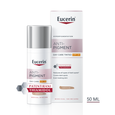 Eucerin Anti-Pigment dnevna tonirana njega SPF 30, srednje tamna nijansa