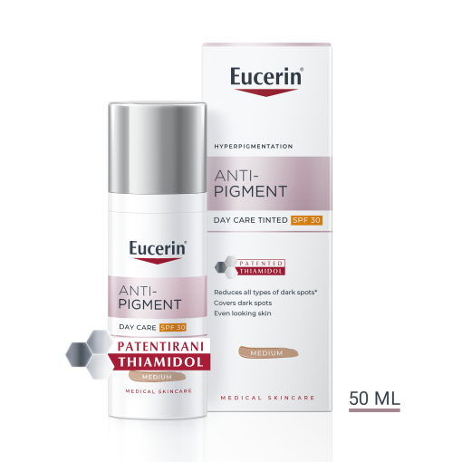 Eucerin Anti-Pigment dnevna tonirana njega SPF 30, srednje tamna nijansa