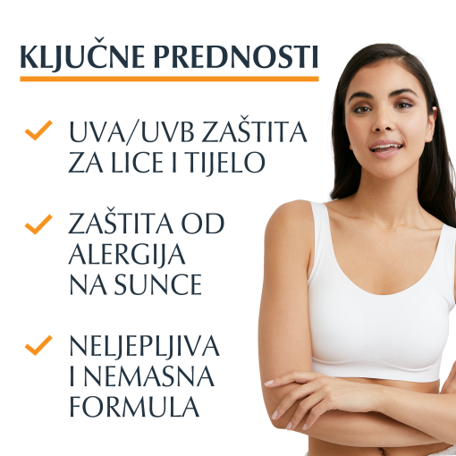 Eucerin Krema-gel za zaštitu kože osjetljive na sunce SPF 50 - Slika 2