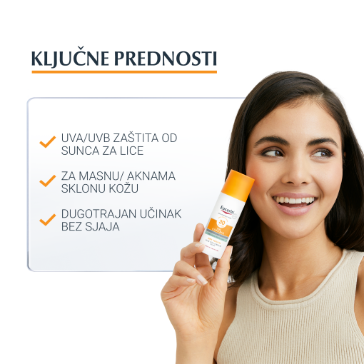 Eucerin Oil Control Dry Touch gel-krema SPF 30 - Slika 3