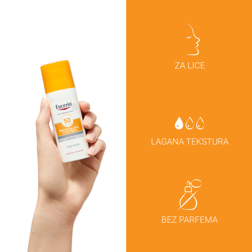 Eucerin Photoaging Control fluid za zaštitu kože lica od sunca SPF 50 - Slika 4