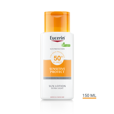 Eucerin Sensitive Protect ekstra lagani losion za zaštitu od sunca SPF 50+
