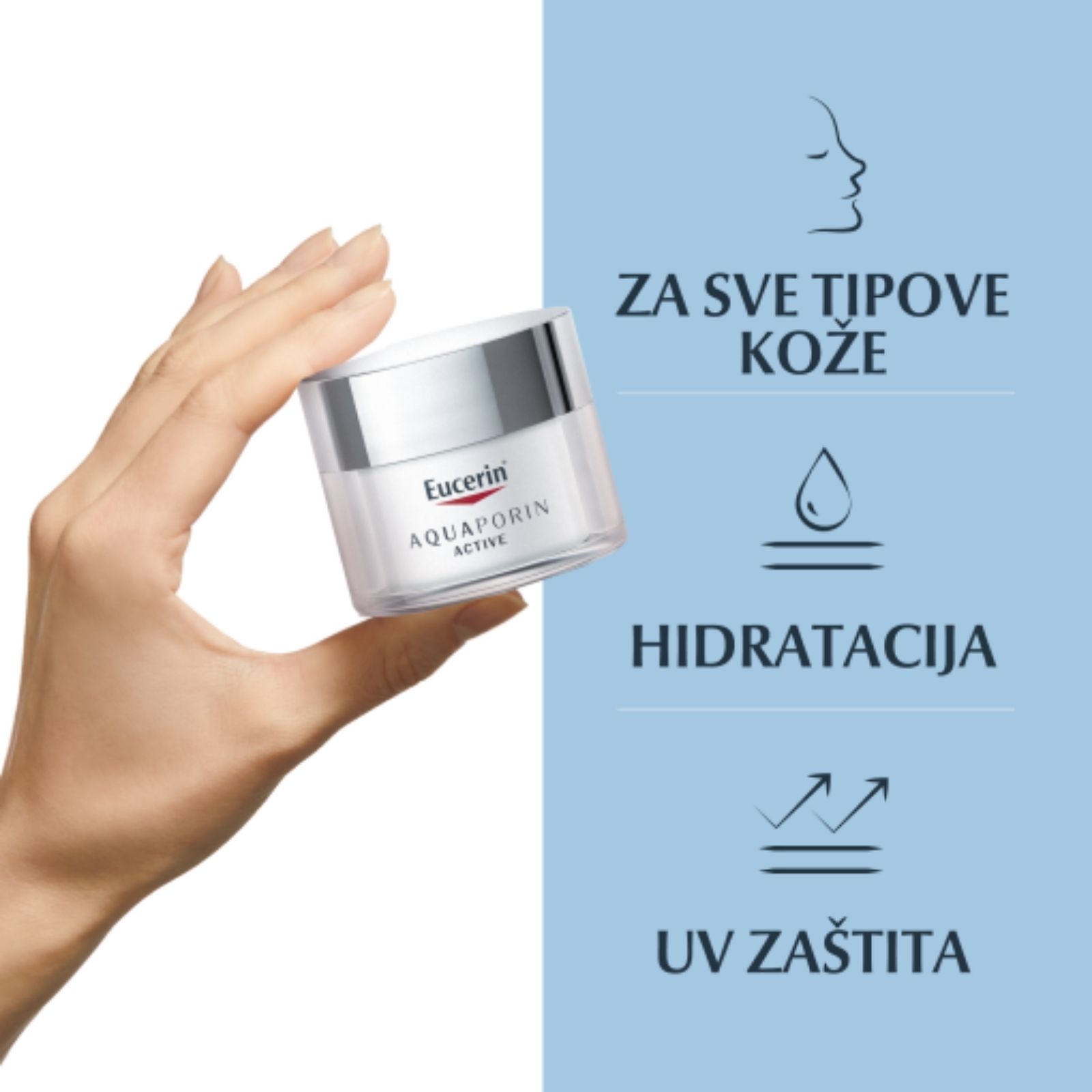 Eucerin AQUAporin ACTIVE krema za lice SPF 25 - Image 3
