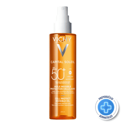 VICHY Capital Soleil zaštitno ulje za lice, tijelo i vrhove kose SPF30