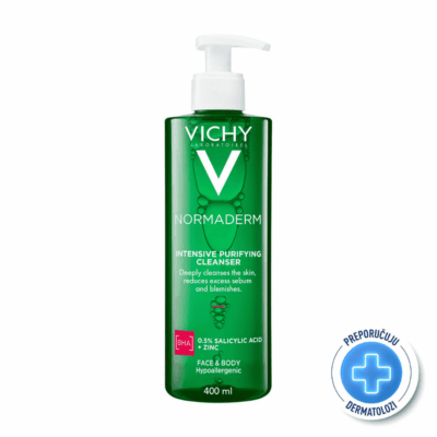 VICHY NORMADERM PHYTOSOLUTION Gel za dubinsko čišćenje masne kože sklone aknama