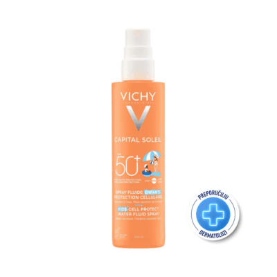 VICHY CAPITAL SOLEIL Vodeni fluid u spreju za djecu za zaštitu stanica kože SPF50+