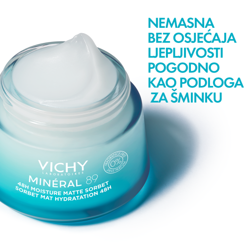 VICHY MINÉRAL 89 MATTE SORBET ZA HIDRACIJU TIJEKOM 48 SATI - Slika 3