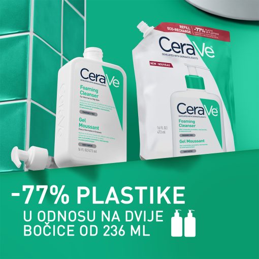 CeraVe Pjenušavi gel za čišćenje. Za normalnu do masnu kožu, refill 473ml - Image 2