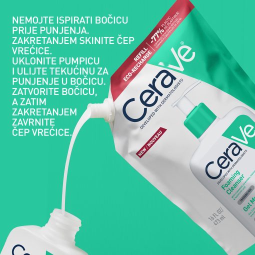 CeraVe Pjenušavi gel za čišćenje. Za normalnu do masnu kožu, refill 473ml - Image 3