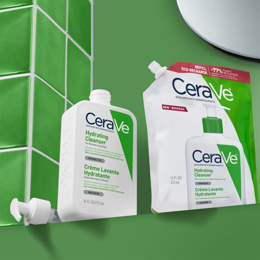 CeraVe Hidratantna emulzija za čišćenje. Za normalnu do suhu kožu, refill 473ml - Slika 2