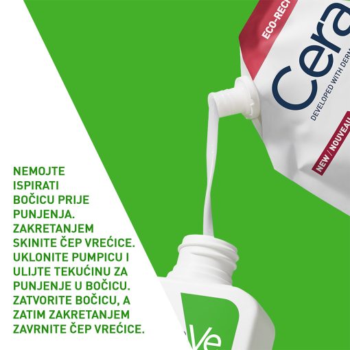 CeraVe Hidratantna emulzija za čišćenje. Za normalnu do suhu kožu, refill 473ml - Slika 3