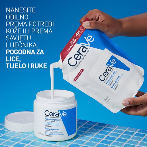 CeraVe Hidratantna krema. Za suhu do vrlo suhu kožu, refill 473ml - Image 3