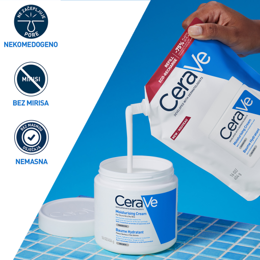 CeraVe Hidratantna krema. Za suhu do vrlo suhu kožu, refill 473ml - Image 6