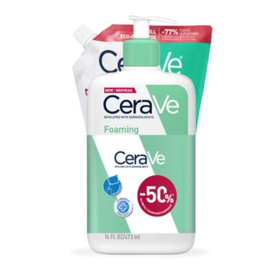 CeraVe pjenušavi gel za čišćenje za normalnu do masnu kožu,  473ml + REFILL 473ml