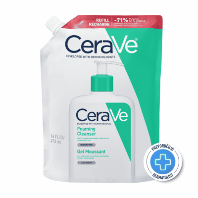 CeraVe Pjenušavi gel za čišćenje za normalnu do masnu kožu, refill 473 ml