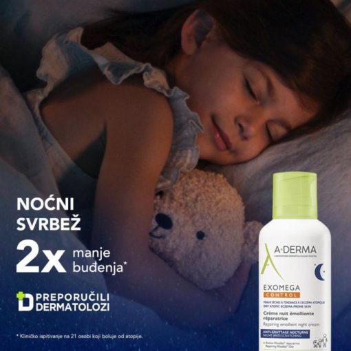 A-DERMA EXOMEGA CONTROL Obnavljajuća emolijentna noćna krema - Image 3