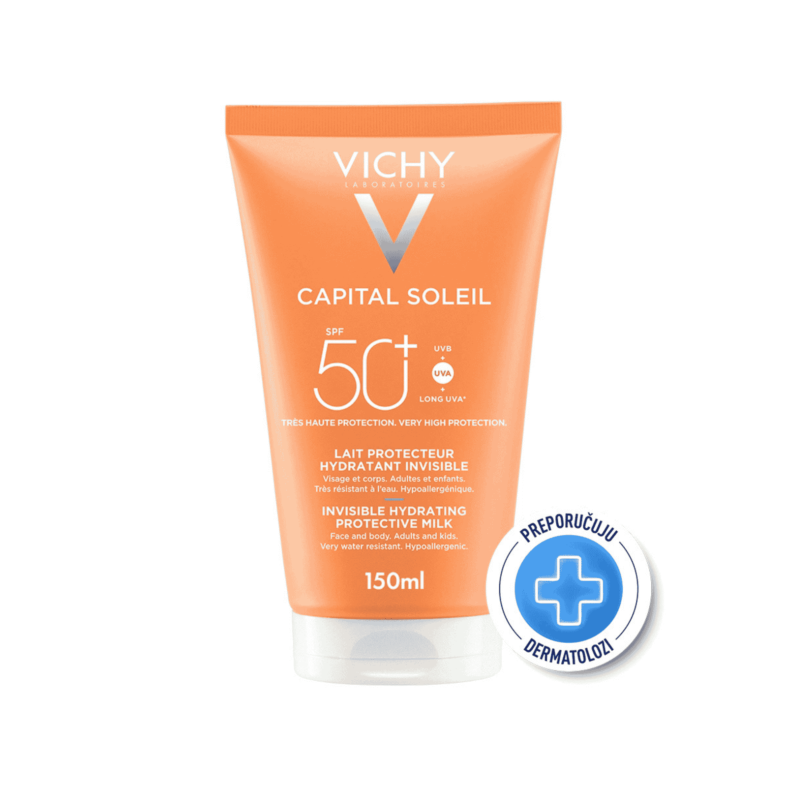 Vichy Capital Soleil Mlijeko za lice i tijelo SPF50+ vrlo visoka zaštita